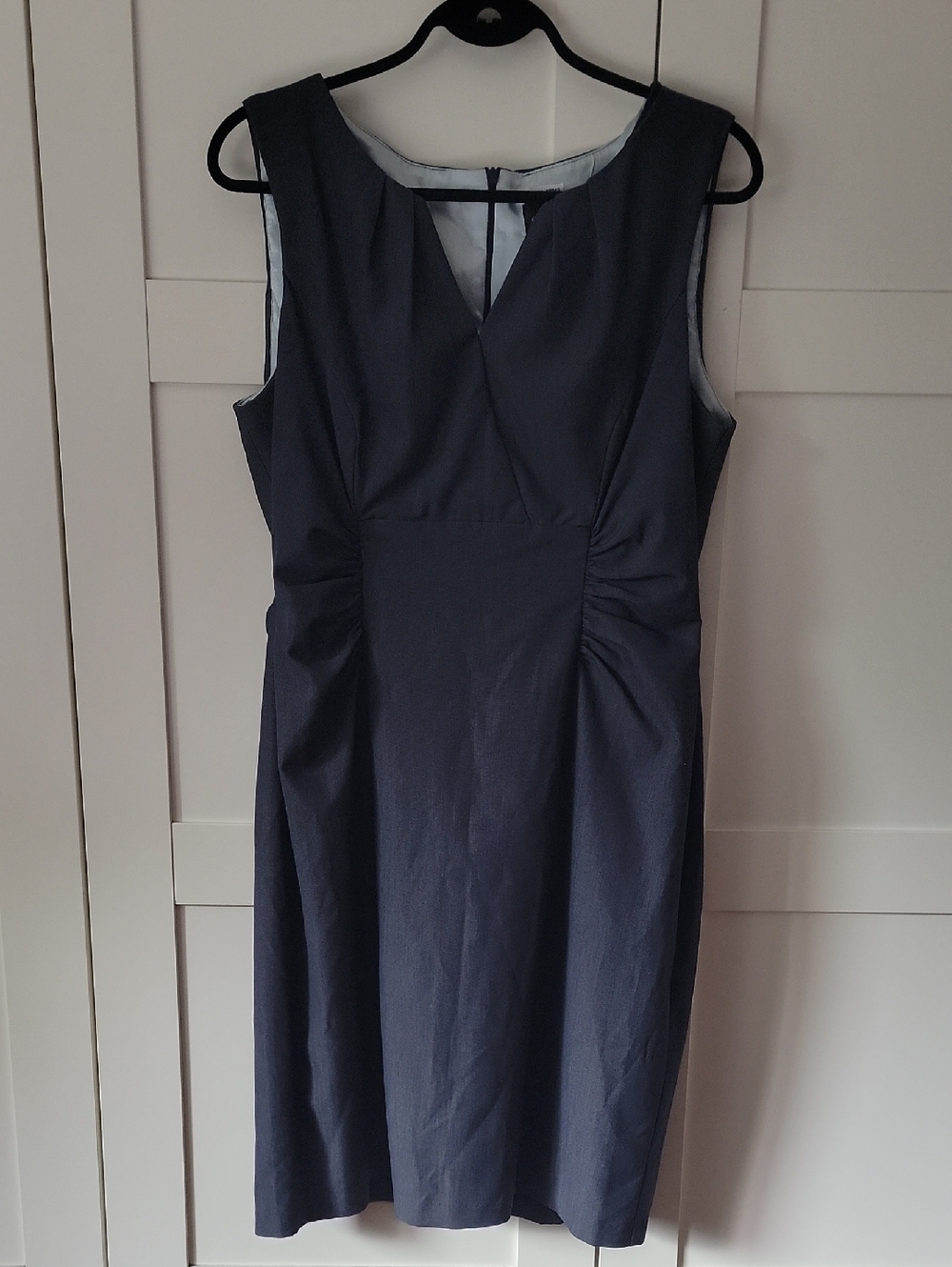 ❄️3/$30 connected apparel GREY Sleeveless Sheath Dress